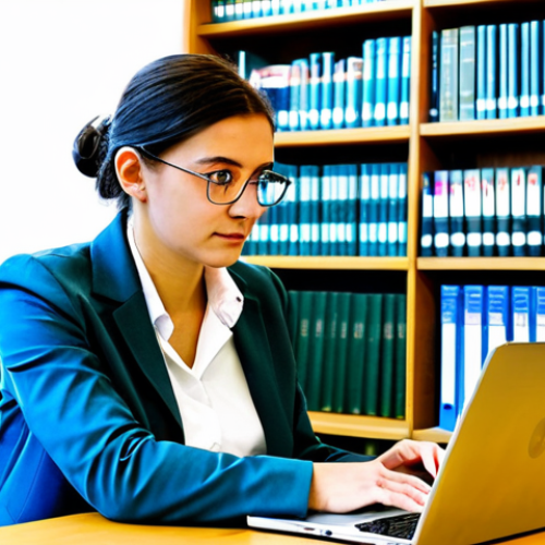 Home 14 Studying & Skill Building**
"A focused individual, fully clothed in professional attire, seated at a desk in a bright, modern library. They are surrounded by books on French public law and local governance. A laptop displays a MOOC on territorial administration. The scene conveys diligent study and professional development. Safe for work, appropriate content, family-friendly, perfect anatomy, natural pose, professional, modest clothing."
**