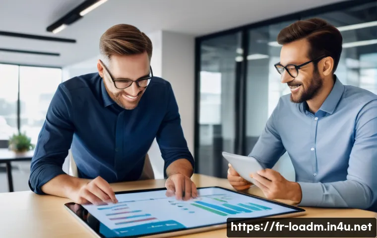 지방행정사 직업의 미래 트렌드 - **Prompt: The Human Touch in Digital Administration**
    "A vibrant, modern local government office...